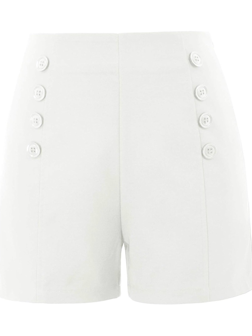 High-Waist Nautical Shorts